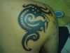celebrity back dragon tattoo